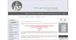 Desktop Screenshot of lapetitelucienne.fr