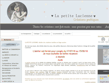 Tablet Screenshot of lapetitelucienne.fr